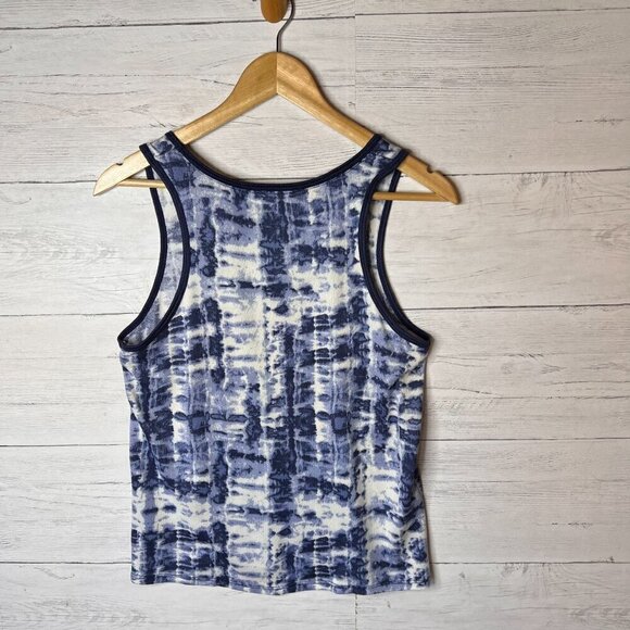 Lucky Brand Tank Top Womens Size Medium Blue Tie Dye Super Soft Comfy Cozy - Picture 9 of 12